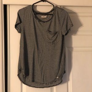 Hollister Black and White Stripped T-Shirt